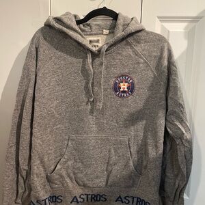 Gray Houston Astros Pullover Sweatshirt